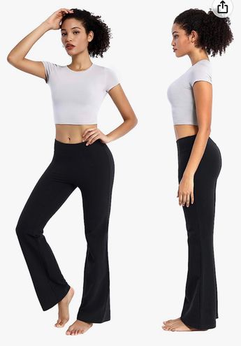 Bubblelime Waist Bootcut Yoga Pants Basic Tummy Control