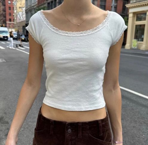 Brandy Melville Lace Top White - $23 - From emily