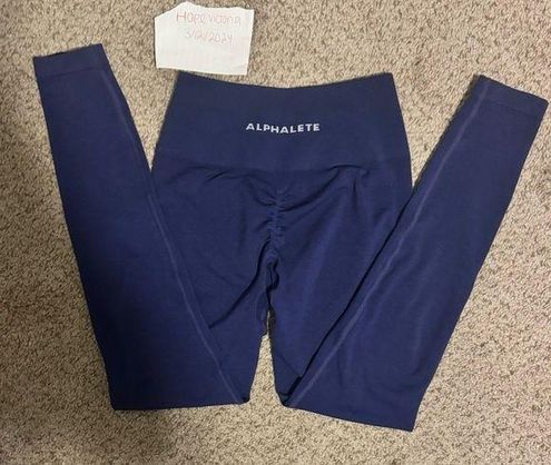 Alphalete Size xs amplify leggings in the color “true indigo” - $47 - From  Hope
