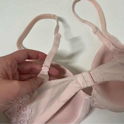 Victoria's Secret Body by Victoria Lined Perfect Coverage Pink Lace Bra  Size 32D - $24 - From Allyson