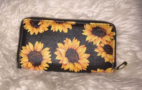 sunflower kate spade purse and wallet