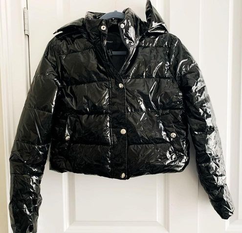 Vinyl puffer jacket sales forever 21