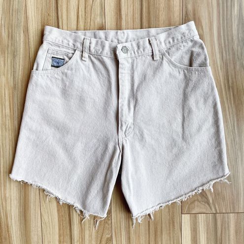 tan mom shorts