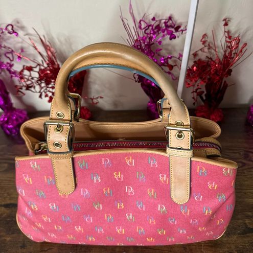 Dooney & Bourke Vintage Rainbow Color Coated Canvas Signature Satchel -  $129 - From Lolas