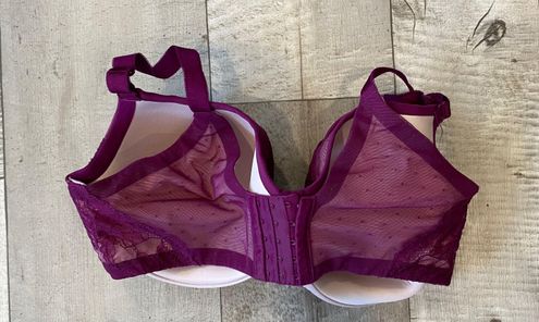 Torrid Purple Lace Full Coverage Bra 42F Size 42 F / DDD - $30