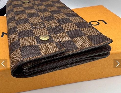 Preloved Louis Vuitton Damier Ebene Accordion Long Bifold Wallet