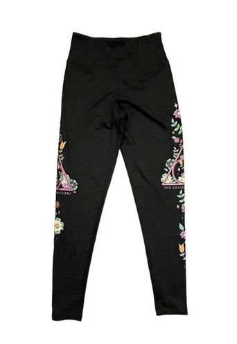 Harry Potter Deathly Hallows Floral Leggings Size XS - $27 - From Krista