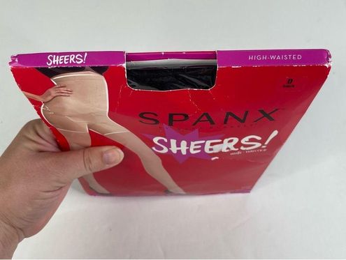 Spanx Sheers High Waisted Black All Day Shaping Hosiery Size D - $25 New  With Tags - From Holly