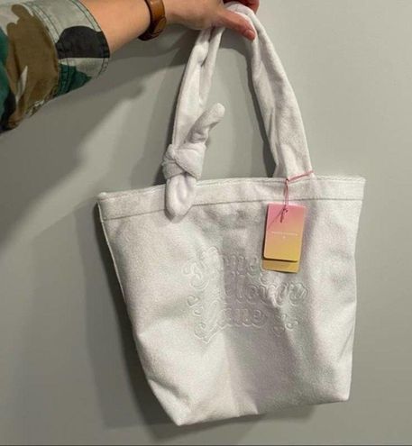Stoney Clover Lane x Target Terry Cloth Embossed White Tote Bag