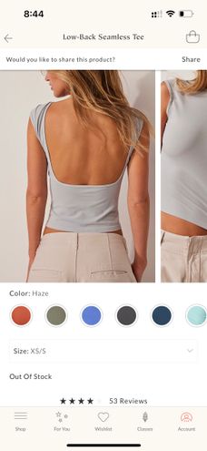 Free People Low-back Seamless Tee