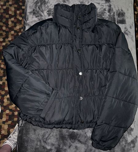 Hollister Nylon Mock-Neck Puffer Jacket