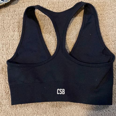 Crop Shop Boutique (CSB) Women's ISSY Sports Bra black Size Small