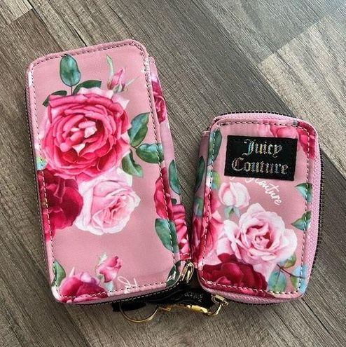 Pink floral pouch bag EVENING
