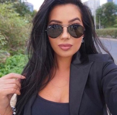 oversized black ray ban aviators