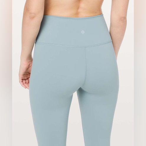 Lululemon Wunder Under Crop 21 Blue Cast Size 10 - $26 - From