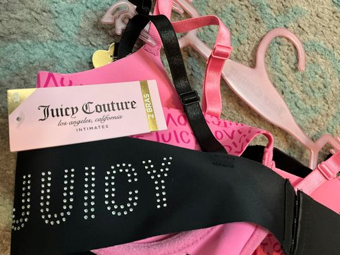 Juicy Couture bras Two Pack New Pink Black Size 34 B - $22 (54% Off Retail)  New With Tags - From Jennifer