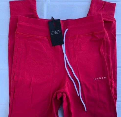 NVGTN Ruby Red Jogger Sweatpants  Red joggers, Jogger sweatpants, Joggers