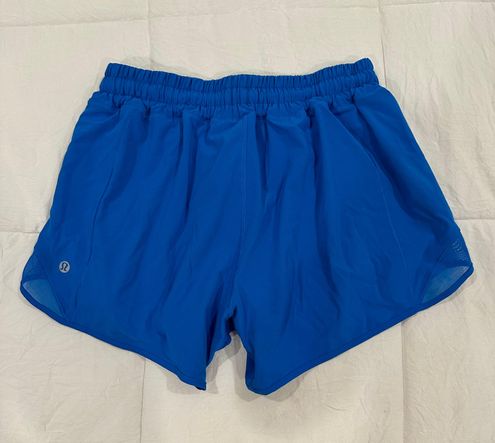 Lululemon Hotty Hot Shorts Low Rise 4 inch POOLSIDE *linerless* (8) Blue -  $38 (44% Off Retail) - From Sophia