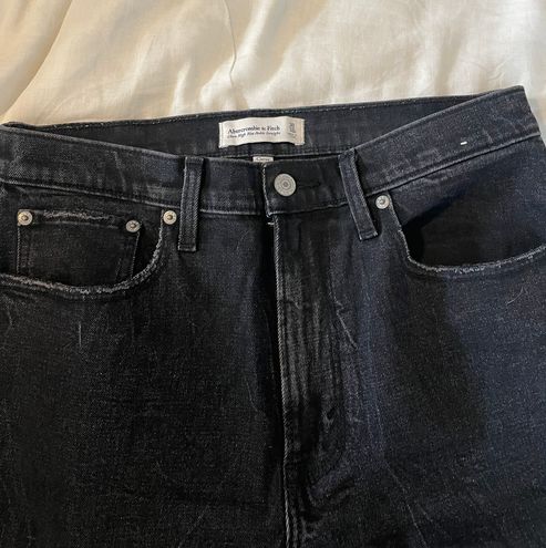 Abercrombie and Fitch + Curve Love Ultra High Rise Ankle Straight Jeans