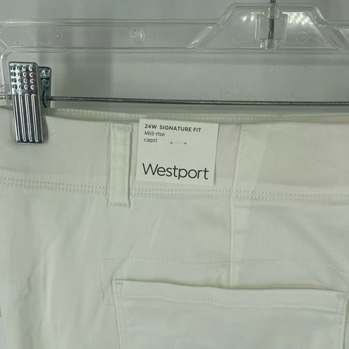 Westport Women s Capri Pants Cuffed Hem Mid Rise Signature Fit
