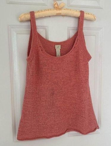 J.Jill Small Petite Knit Cotton Nylon Tank Top - Salmon Pink Size S