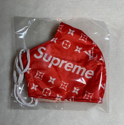 Louis Vuitton Supreme Red Face Mask - $12 New With Tags - From Nguyên