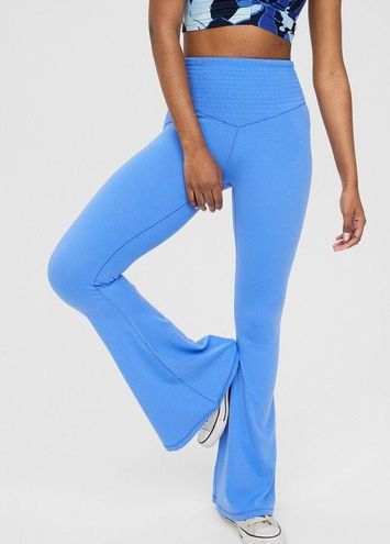 aerie, Pants & Jumpsuits, Aerie Real Me Super Flares Blue