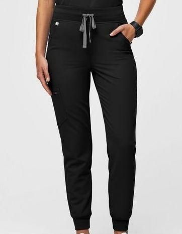 FIGS High Waisted Zamora Jogger Scrub Pants Women's Small S Petite NWT $48  Black