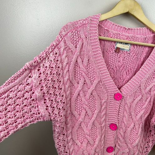 Pilcro Cable-Knit Cardigan Sweater