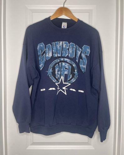 CustomCat Dallas Cowboys Vintage NFL Crewneck Sweatshirt/Royal / 3XL