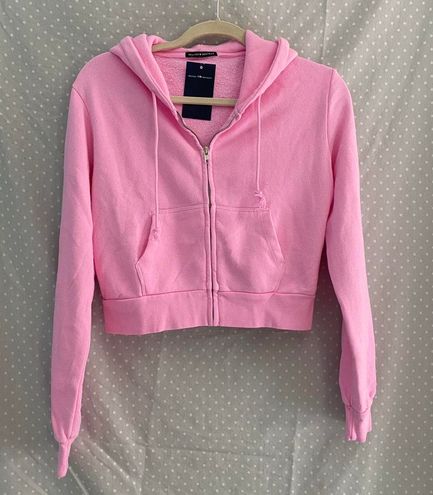 Brandy melville bubblegum pink crystal hoodie new arrivals