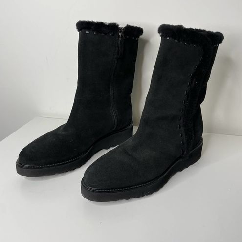 Aquatalia Kalena Shearling Black boots 8 125 From Olesya