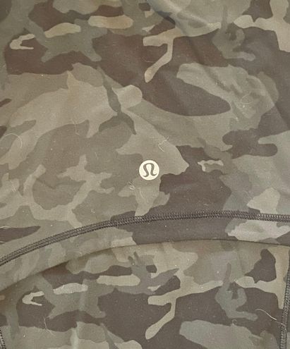 Lululemon Hooded Define Jacket Nulu Incognito Camo Multi Gator Green Sz 8