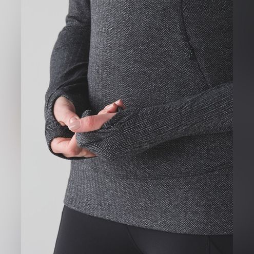 Lululemon Define Jacket - Heathered Herringbone Heathered Black Black  (First Release) - lulu fanatics