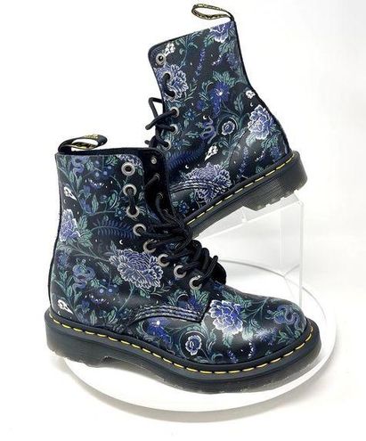 Dr. Martens 1460 Pascal Vintage Floral Combot Boots - 6M