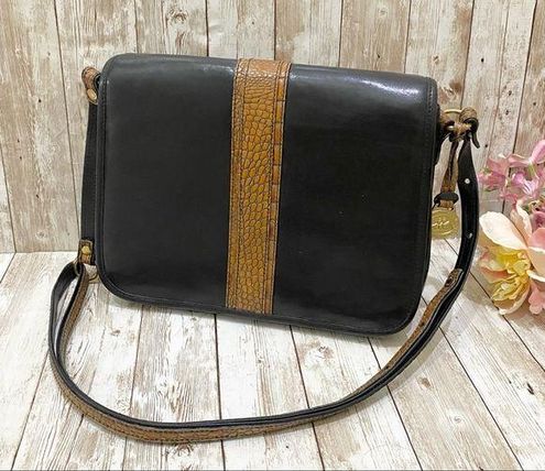 Vintage Brahmin Leather Shoulder Bag 