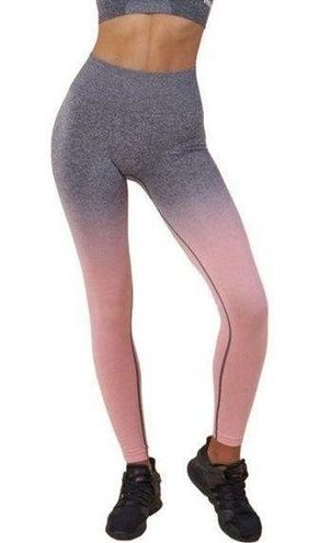 Gymshark Light Pink & Grey Seamless Adapt High Waisted Seamless Leggings -  $28 - From Second