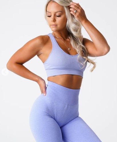 NVGTN Periwinkle Galaxy Ribbed Seamless Bra Size M - $24 - From Katherine