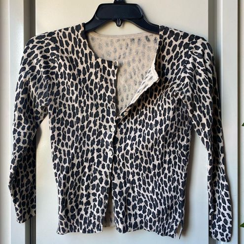 Brandy Melville cheetah print cardigan 