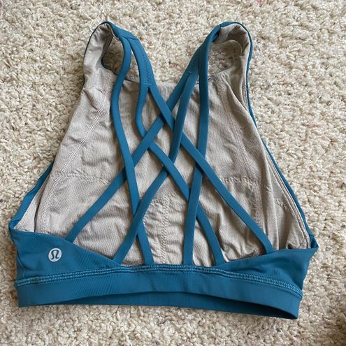 Lululemon Free To Be Serene Bra *High Neck - Pacific Teal / Teal