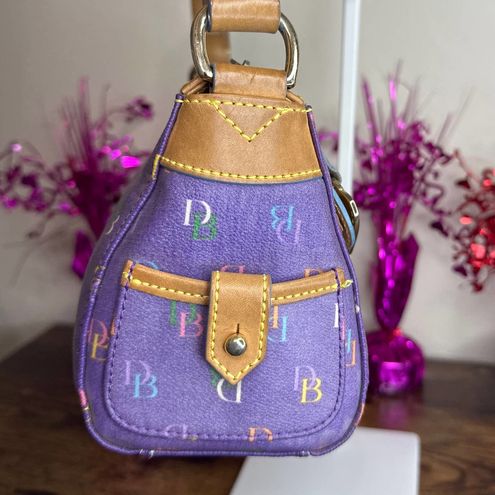 Dooney & Bourke Vintage Purple Coated Canvas Signature Shoulder bag - $116  - From Lolas