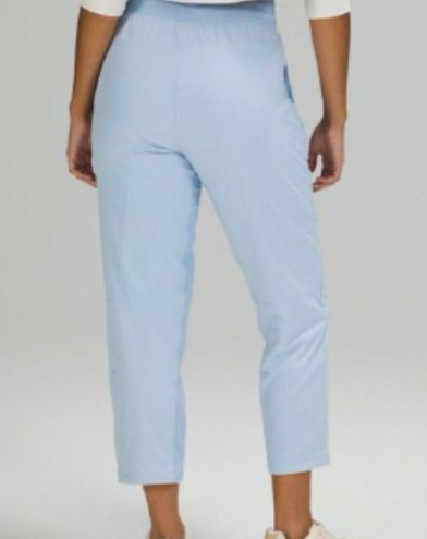 Lululemon Blue Linen RARE Beyond the Studio Lined Crop - Size 12 - $59 -  From Chrissy