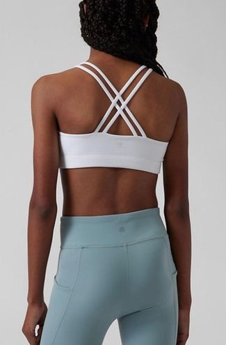 Athleta Upbeat Sports Bra White Size 32 AA - $17 (66% Off Retail) - From  Sarah