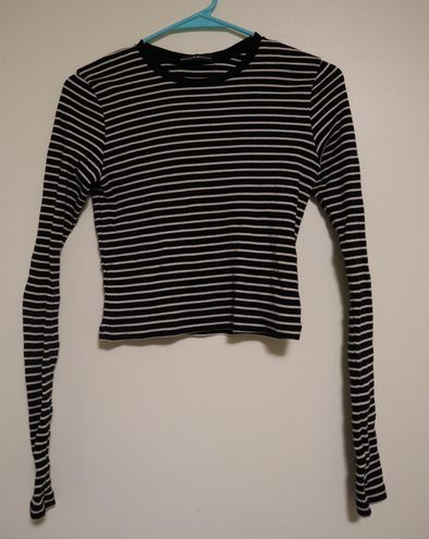 Brandy Melville Striped Long Sleeve Shirt Multi Off Retail From Ashley