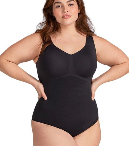 Honeylove Slimming Tank Shapewear Vamp Bodysuit Black Size