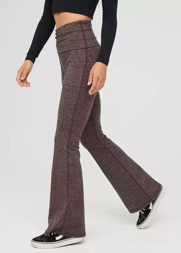 Aerie + OFFLINE The Hugger High Waisted Foldover Flare Legging