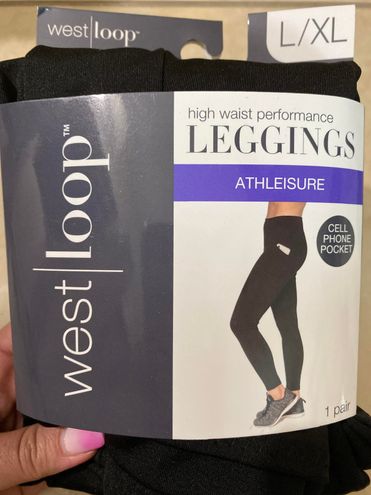 West Loop High Waist Leggings Black Size L - $13 New With Tags