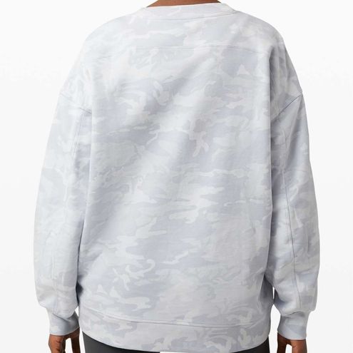 Lululemon Perfectly Oversized Crew Incognito Camo Alpine White