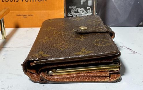 Louis Vuitton Authentic Monogram French Kisslock Wallet - $202