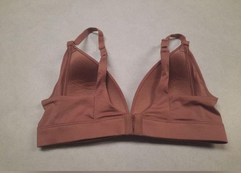 Auden Women's Lightly Lined Wirefree beige tan everyday bra 34A